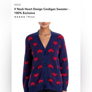 Aqua Cardigan sweater.